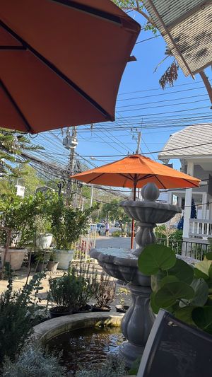 Outside sitting area   at Hua Hin Thai Cooking Academy in Hua Hin