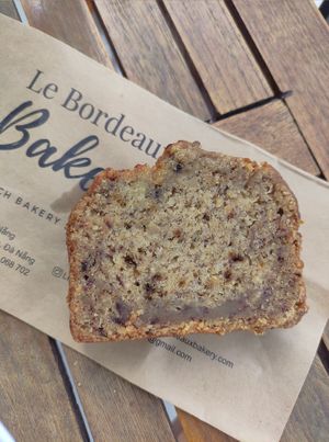 Banana bread vegan at Le Bordeaux in Da Nang
