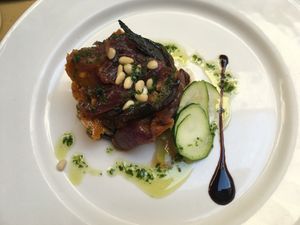 Eggplant starter at La Zucca in Venice