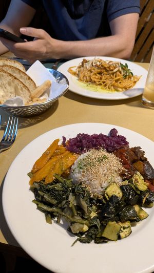 Main vegetarian (veganised) platted at La Zucca in Venice