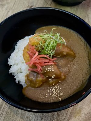 pumpkin katsu curry donburi (medium)  at SALT in Hamilton