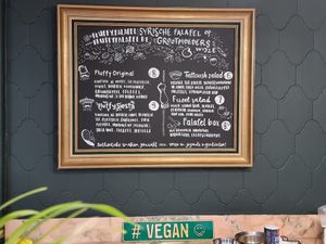 Menu at Fluffy Falafel in Kortrijk