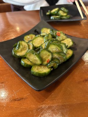 Cucumber salad  at Bao Bao House in Eugene
