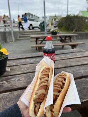   at Pylsuvagninn in Selfoss