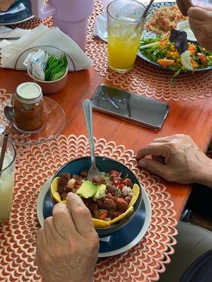 Vegan chifrijo. at Tulsi Cafe y Plantas in Ciudad Colon