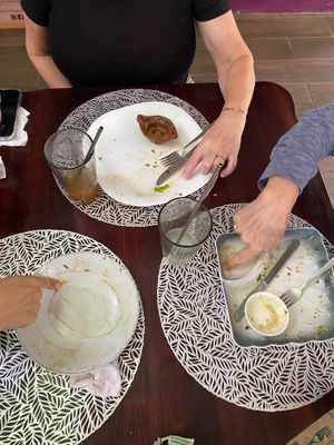 Sometimes our guests literally lick their plates clean! at Tulsi Cafe y Plantas in Ciudad Colon