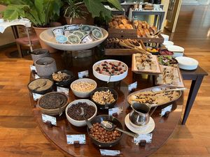 vegan buffet!  at Gioia Cocina Botánica in Buenos Aires