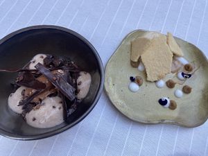 Tasting menu: desserts, chocolate and flan  at Gioia Cocina Botánica in Buenos Aires