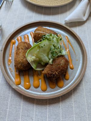 Croquettes at Gioia Cocina Botánica in Buenos Aires
