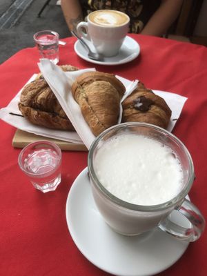 Vegan croissants    at Mister Coffee in Bologna