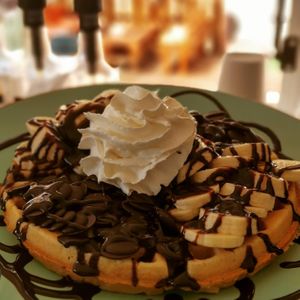 Waffle vegan ♥️🌱 at Battus Kaffee in La Serena