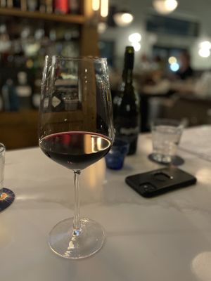 Delicious wine  at Goblin & The Grocer in Beverly Shores