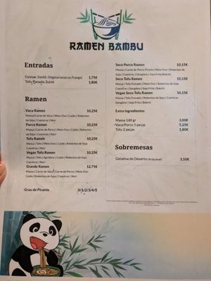  at Ramen Bambu in Lisbon