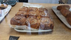 Cinnamon buns at The Hippie Baker in Vigo