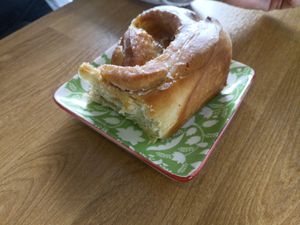 Cinnamon roll at The Hippie Baker in Vigo
