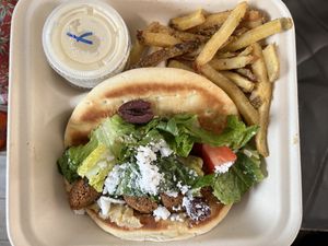 Falafel 👍🏽  at Soluna Cafe in Jackson