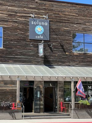 View from across the street   at Soluna Cafe in Jackson