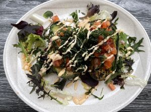 Roasted Avocado „Kamado“  at La Trattoria in Mallorca