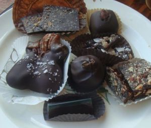 individual chocolates at Lagusta's Luscious in New Paltz