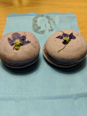 Lavender macaroons at Lagusta's Luscious in New Paltz