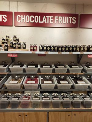 Chocolate fruits at Scoop Wholefoods - Parkway Parade in East Singapore