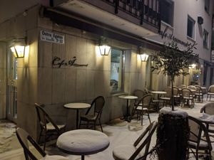 Outside of Cafe Årummet. at Årummet in Uppsala