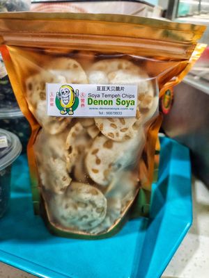 tempeh cracker, this is good at Soy Station - Aperia Mall in Central Singapore