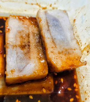 Yam cake at Soy Station - Aperia Mall in Central Singapore