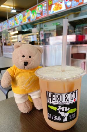 Mango milk tea   at Hero & Co in Central Singapore
