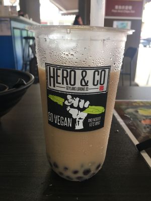This is very nice, Hazelnuts Mike tea  at Hero & Co in Central Singapore