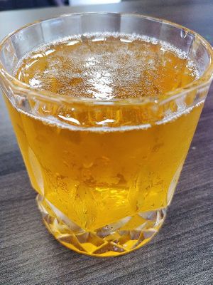 0% Alcohol Lychee beer at Hero & Co in Central Singapore