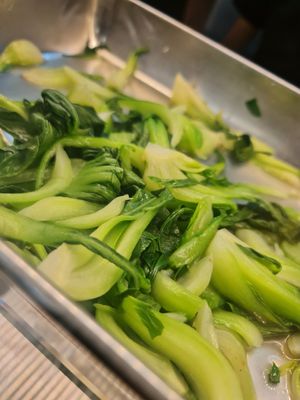 Fresh greens ~ 27/2/22 at Makan Vegan - 斋这里 in Central Singapore