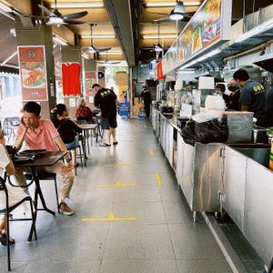 Coffeeshop ambience  at Makan Vegan - 斋这里 in Central Singapore