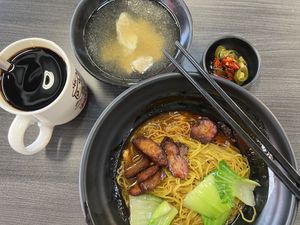 Ordered wanton noodles ☺️  at Makan Vegan - 斋这里 in Central Singapore