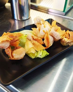 Fried Wanton at Makan Vegan - 斋这里 in Central Singapore