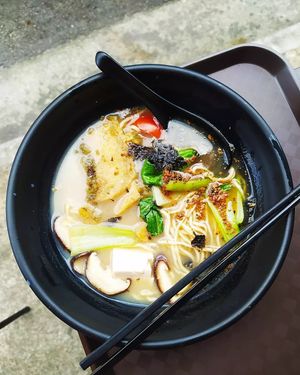 Fish Ramen at Makan Vegan - 斋这里 in Central Singapore