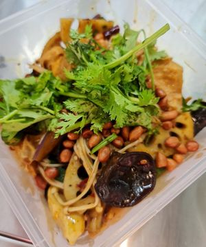 Mala Hotpot $12.50 with rice ~ 19/3/22 at Makan Vegan - 斋这里 in Central Singapore