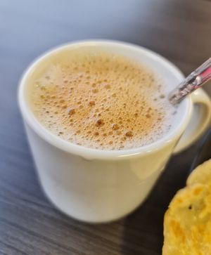 Kopi oat milk ~ 24/5/22 at Makan Vegan - 斋这里 in Central Singapore