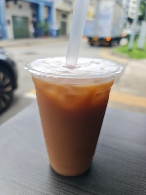 Teh peng xiu xiu xiu xiu dai ~ very thin tea taste ~ 29/6/22 at Makan Vegan - 斋这里 in Central Singapore