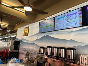 Drinks corner... Use of oat milk... 👍🏼  at Makan Vegan - 斋这里 in Central Singapore