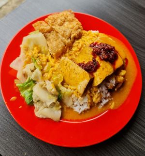 $5.80 Curry Rice ~ 2/9/22 at Makan Vegan - 斋这里 in Central Singapore