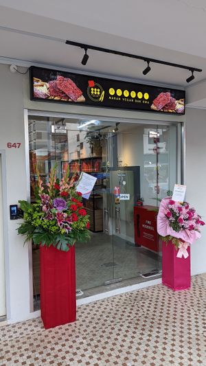 Makan Vegan shop front at Makan Vegan - 斋这里 in Central Singapore