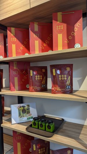 Vegan bwa kwa made with omnimeat at Makan Vegan - 斋这里 in Central Singapore