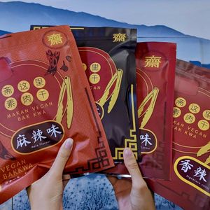 Vegan Bak Kwa at Makan Vegan - 斋这里 in Central Singapore