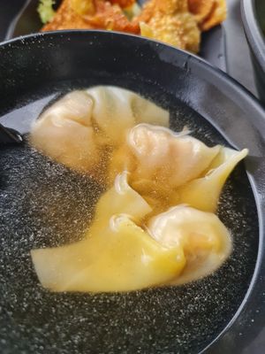 Soup wanton ~ 18/12/22 at Makan Vegan - 斋这里 in Central Singapore