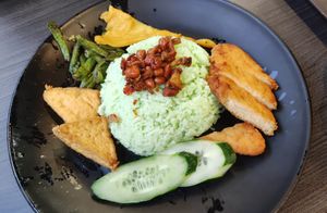 Nasi Lemak at Makan Vegan - 斋这里 in Central Singapore