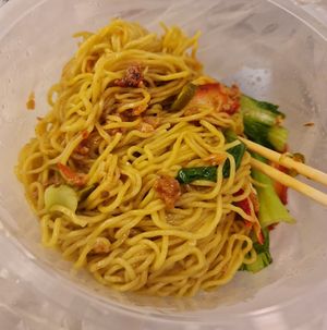Wanton noodle dry ~ 8/1/23 at Makan Vegan - 斋这里 in Central Singapore