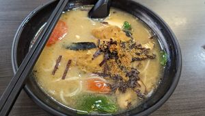 Fish soup with thick bee hoon at Makan Vegan - 斋这里 in Central Singapore