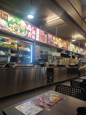 Food counters at Makan Vegan - 斋这里 in Central Singapore