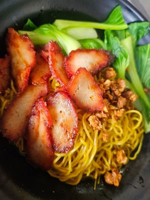 Upsize Wanton noodle ~ 21/12/23 at Makan Vegan - 斋这里 in Central Singapore